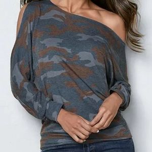 VENUS ONE SHOULDER LOUNGE TOP L